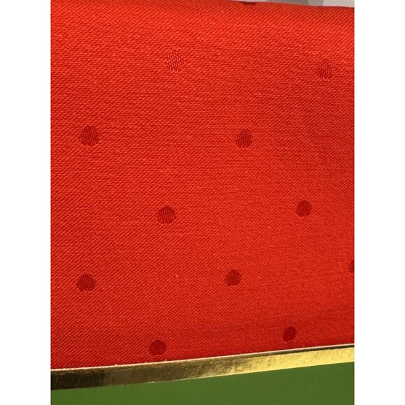 Kate Spade Larabee Dot Cranberry Red Table Runner 15" x 90" NEW - Picture 3 of 6